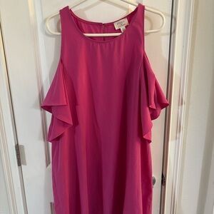 Pink Ruffle Sleeve Dress by Everly size XL